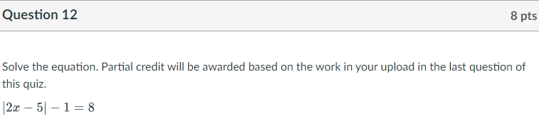D Question 10 5 pts Solve the equation. Partial