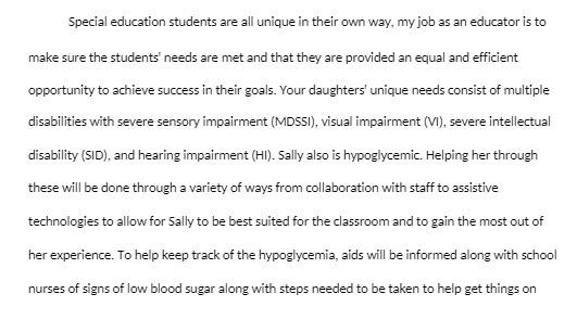 Special education students are all unique in