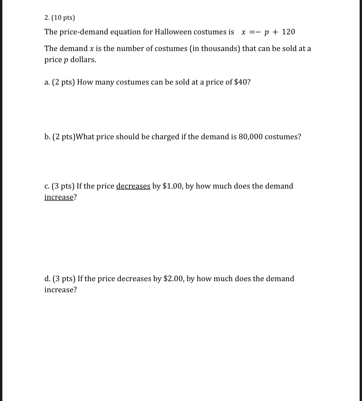 Struggling with these 1. [10 pts] Maria takes 6