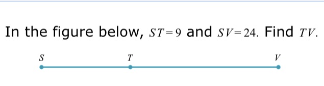 Help please In the figure below, ST=9 and SV=24.
