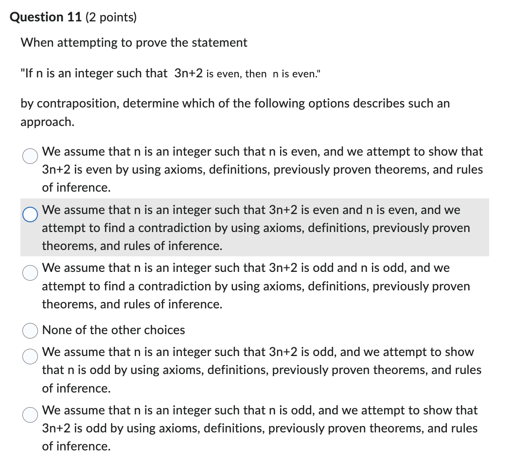 Question 1 (2 points) Suppose that the universal
