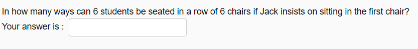 |n how many.r ways can 6 students be seated in a