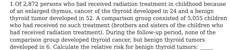1 .Of 2,3?2 persons who had received radiation