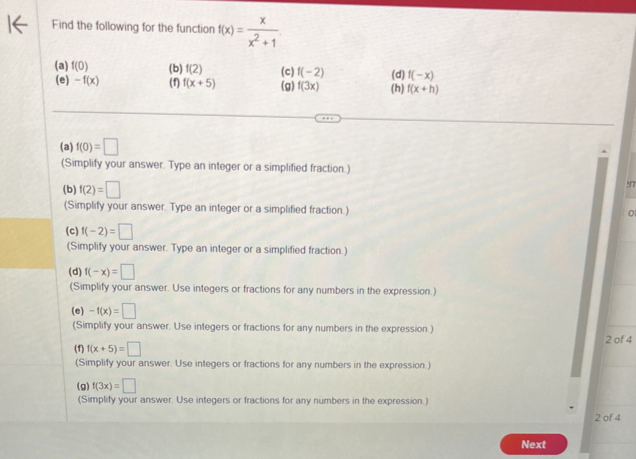 Functions for A,B,C,D,E,F, and G K Find the