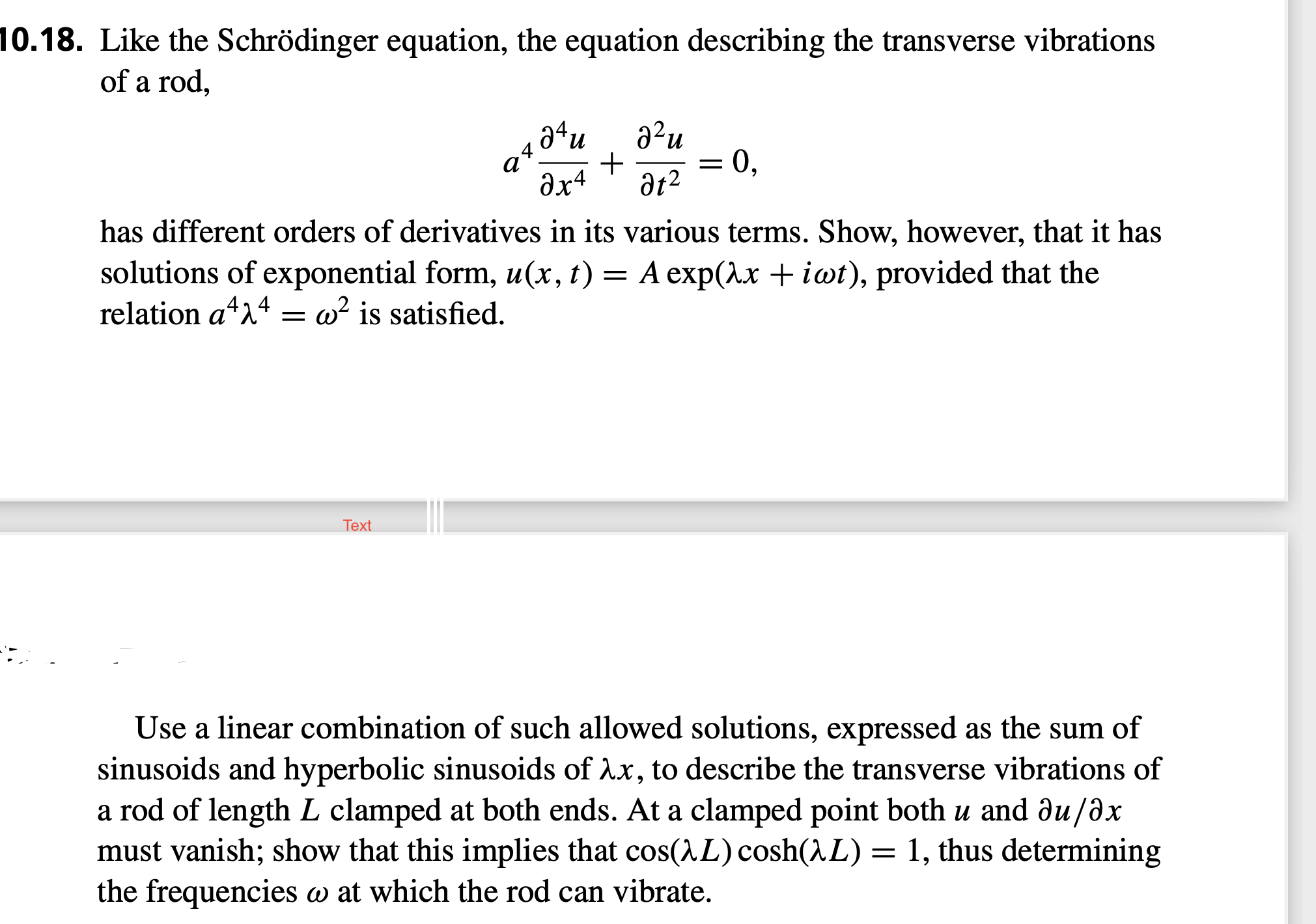 |O.18. Like the Schrodinger equation, the