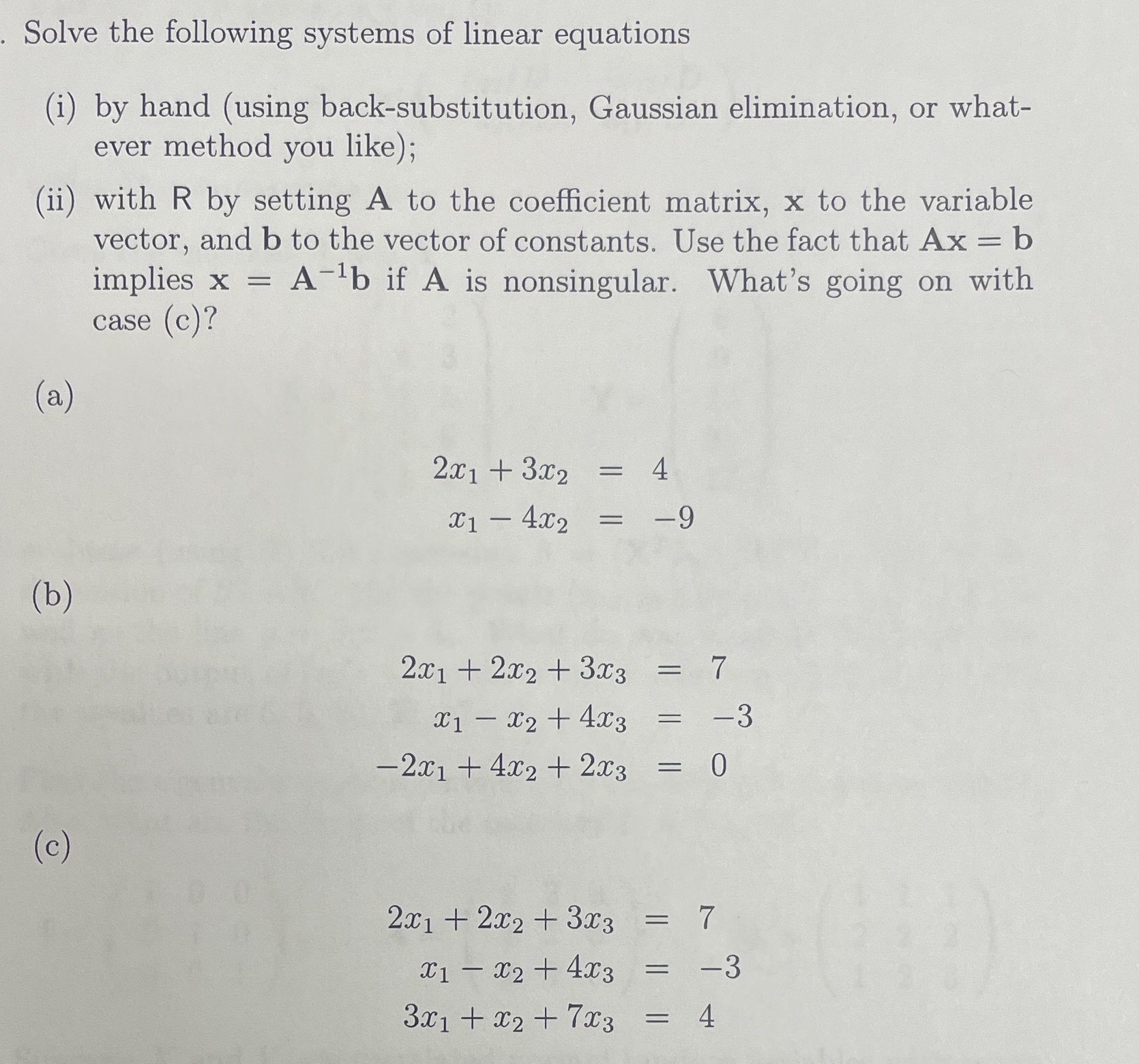I only need help with part 2 (ii). Can someone