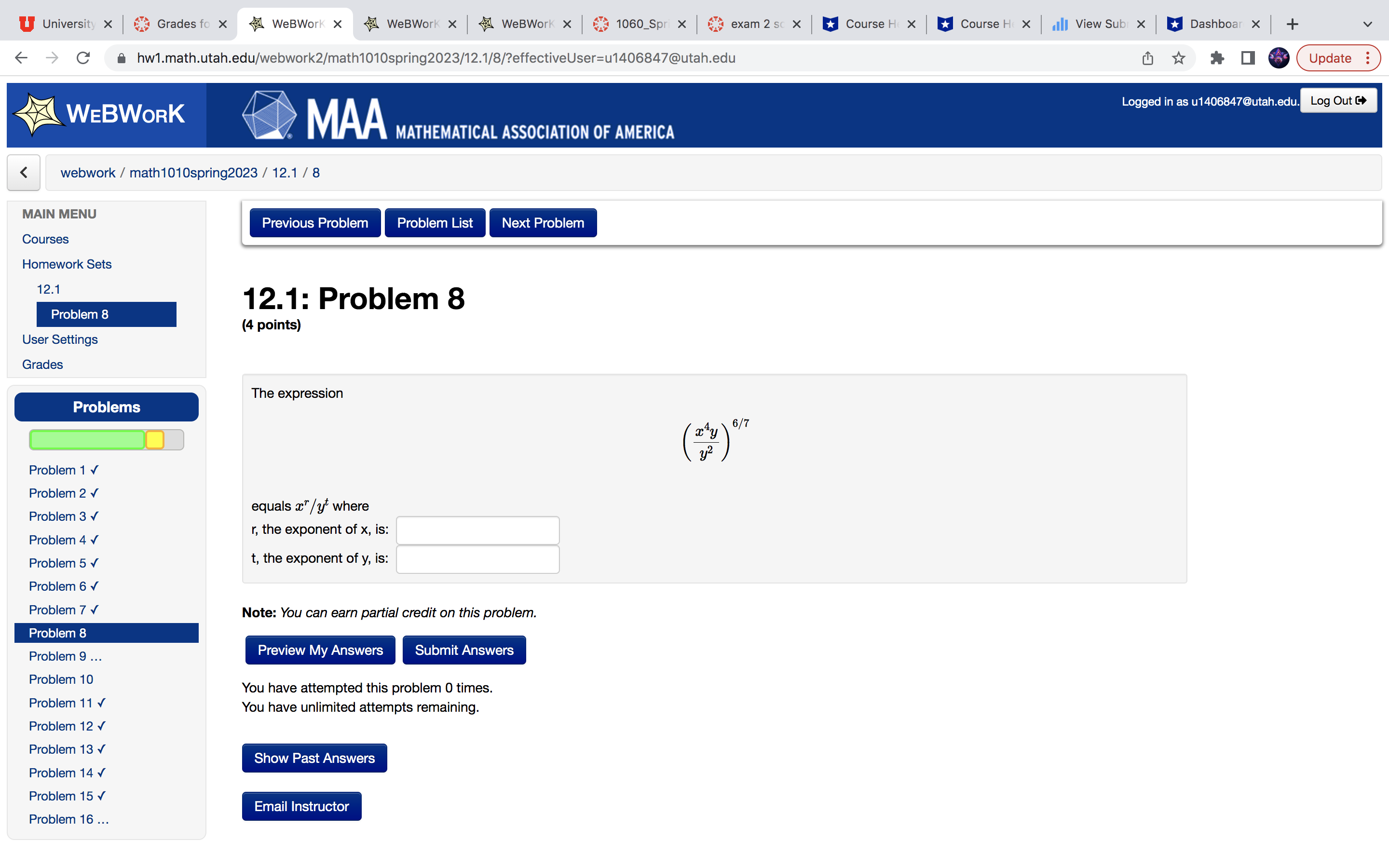 answer the following questions and number them