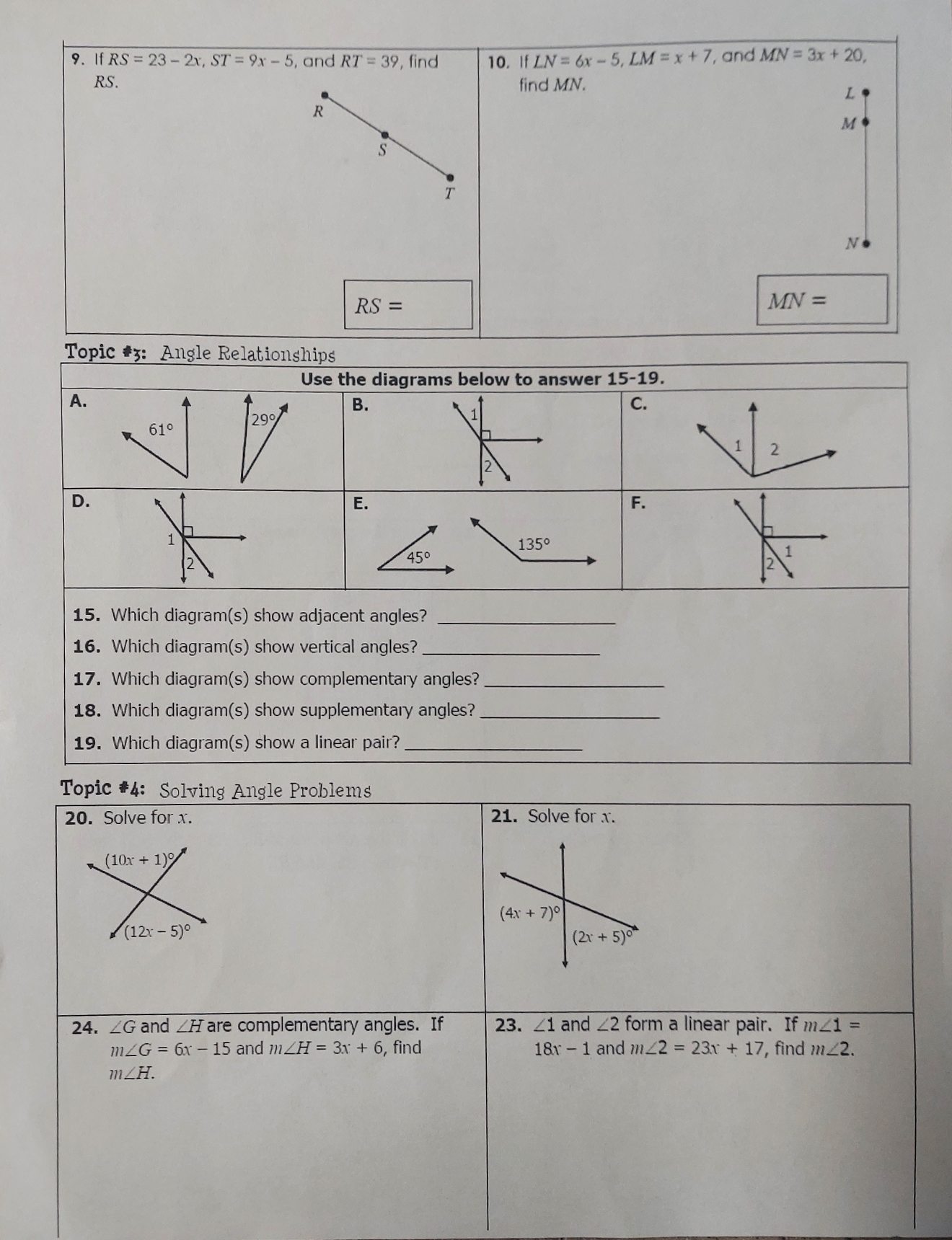 Chapter 1 Retake Required Study Guide Name: Date: