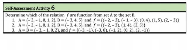 Explain the answer Self-Assessment Activity 6