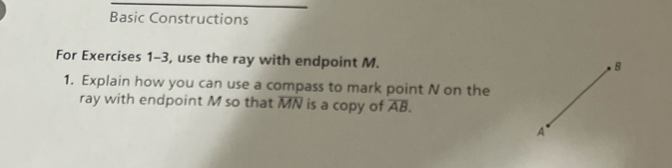 Basic Constructions ' For Exercises 1.3, use the