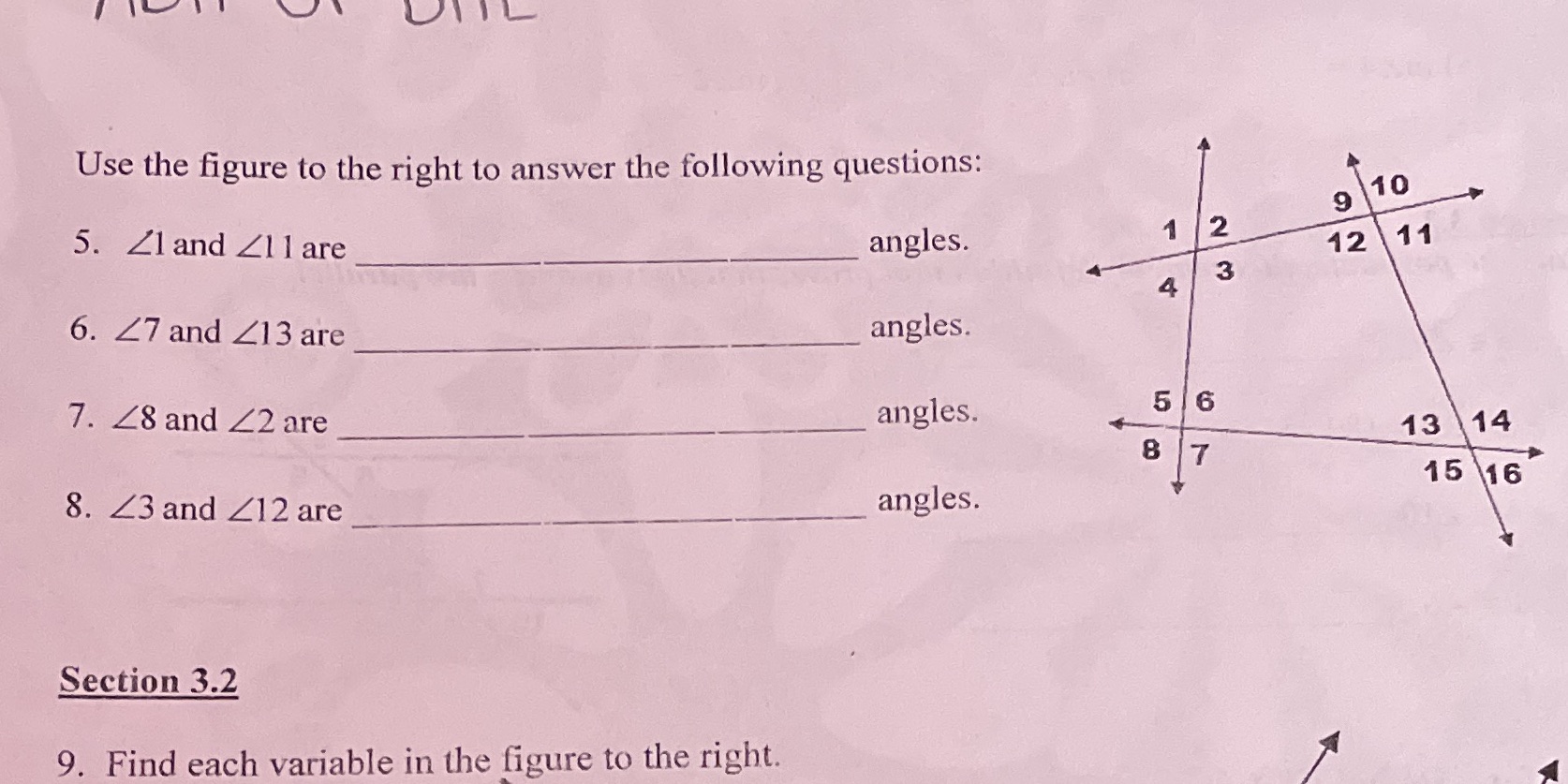 Answers Use the figure to the right to answer the