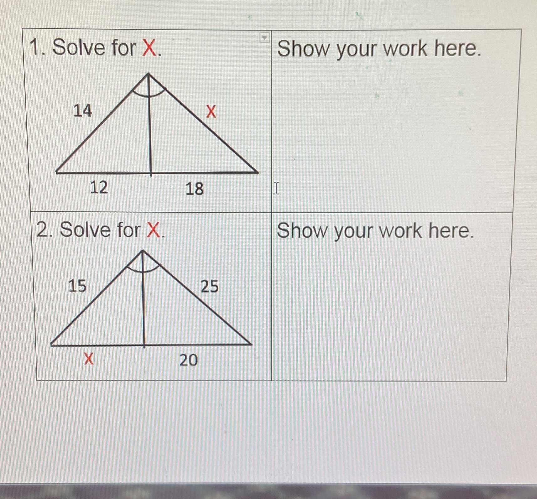 I need help finding the answer for solving x on