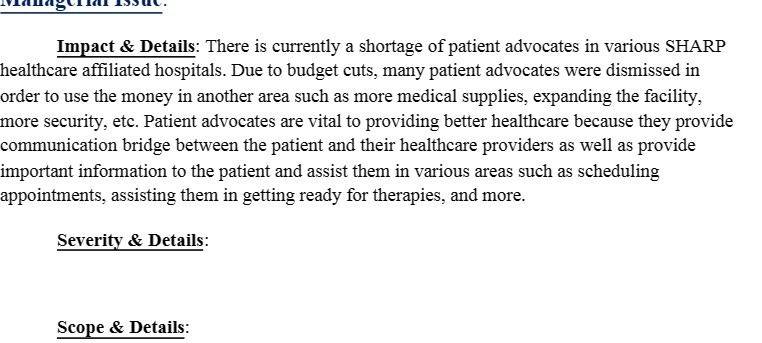 Impact & Details: There is currently a shortage