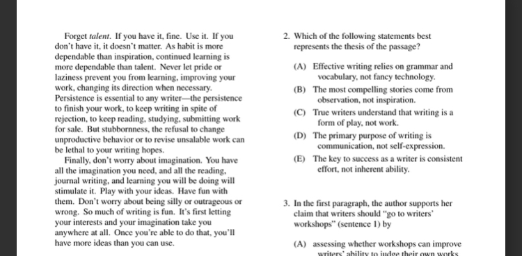 18. Which of the following does the author