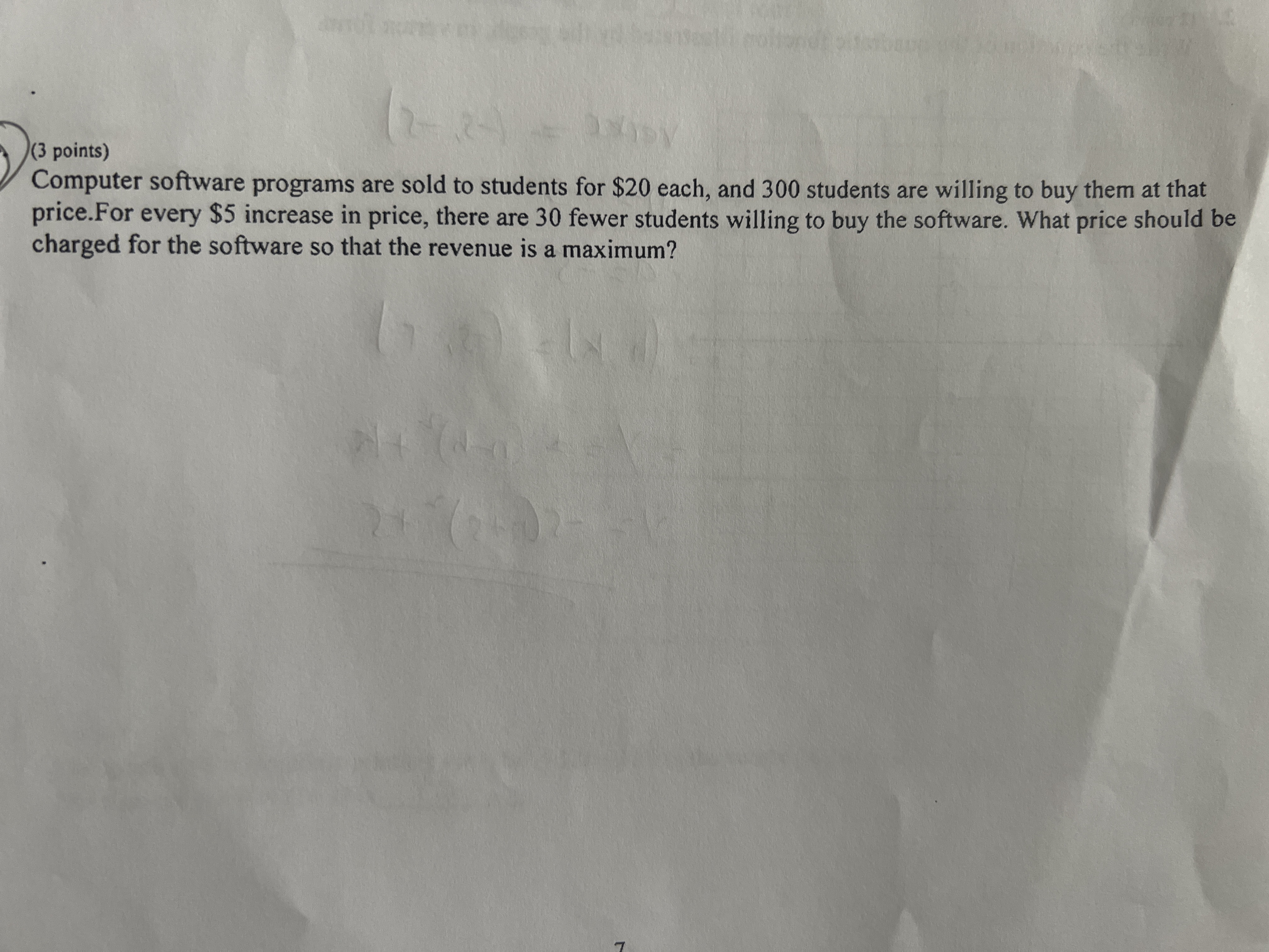 (3 points ) Computer software programs are sold