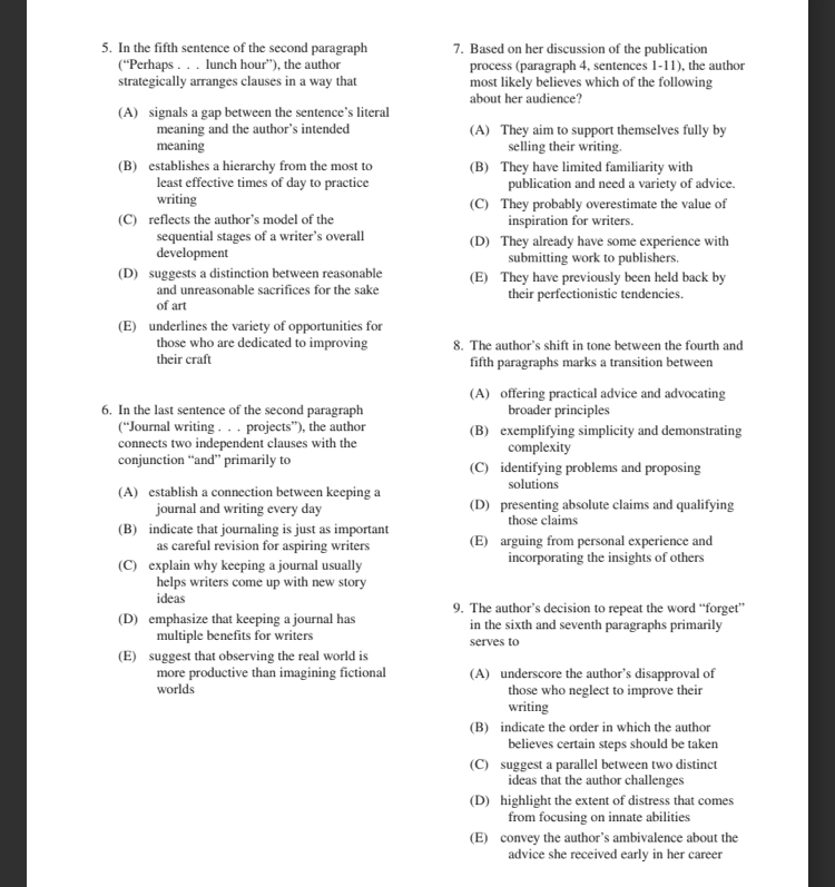 18. Which of the following does the author