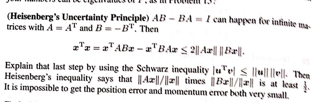 (Heisenberg's Uncertainty Principle) AB - BA