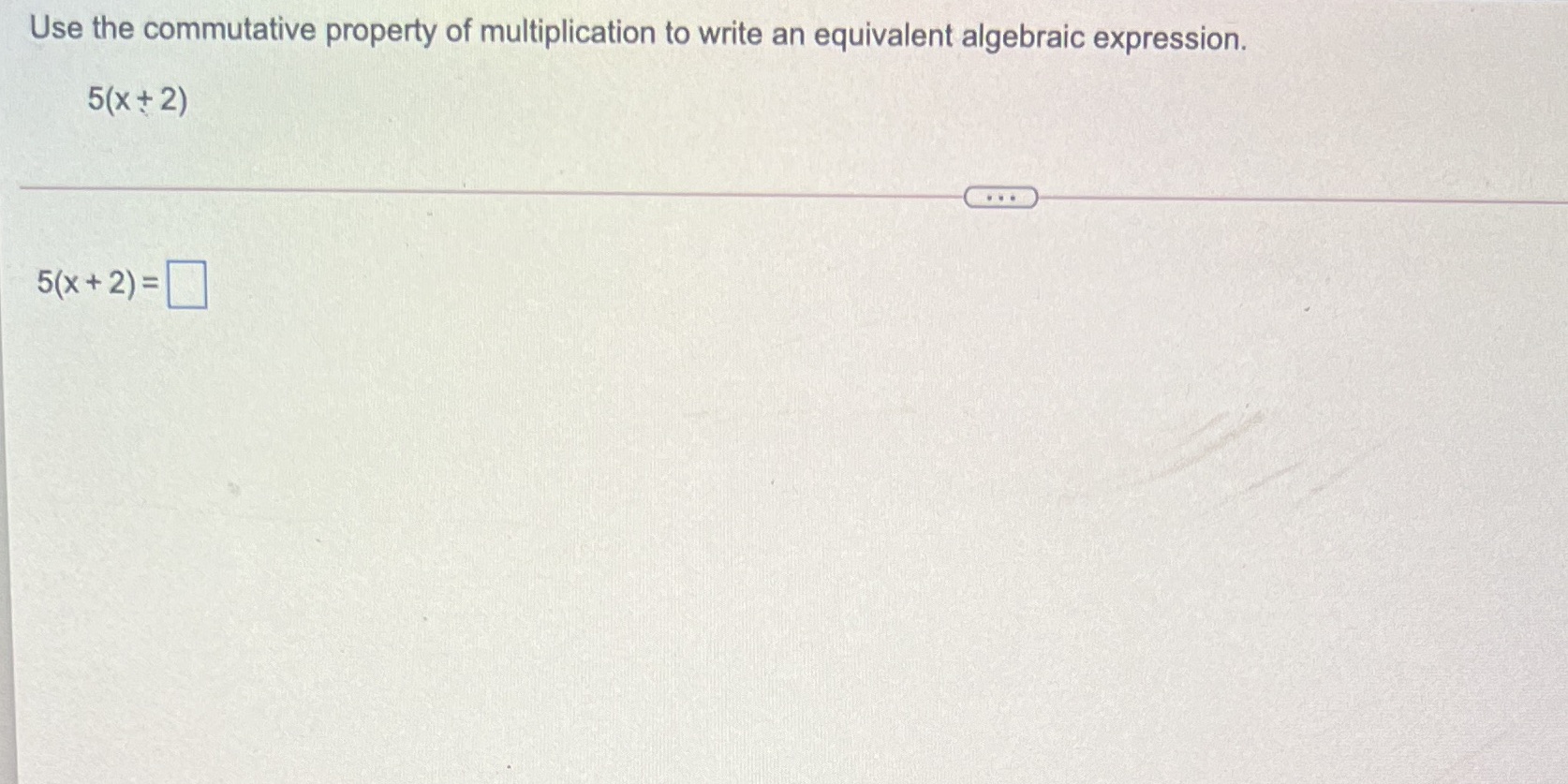 Use the commutative property of multiplication to