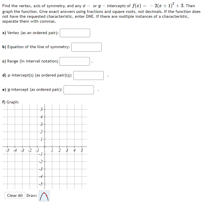 Any help would be great, Thank you! Find the