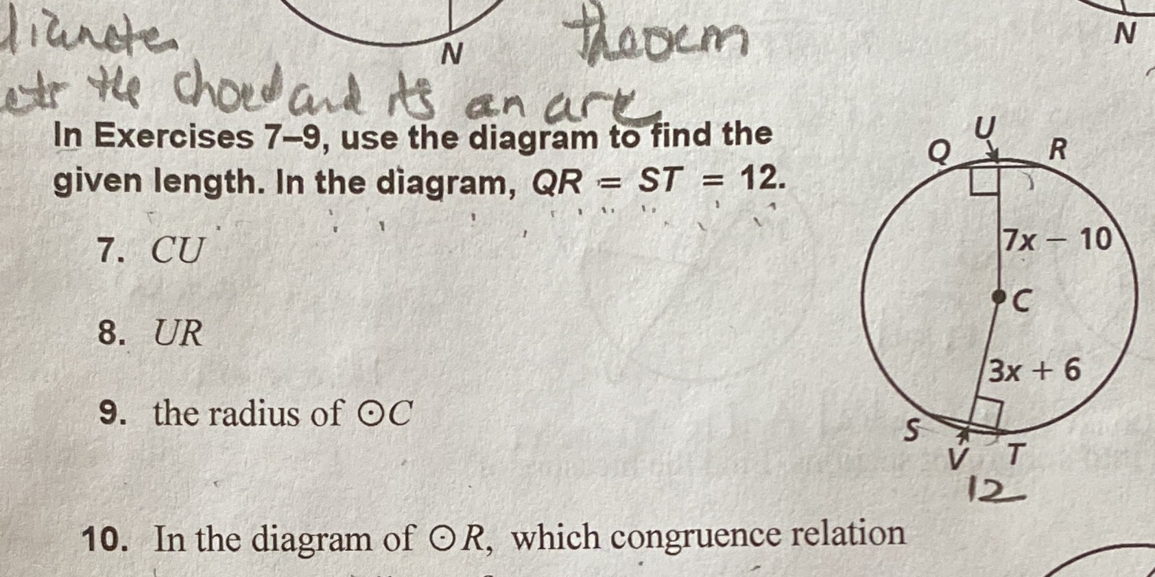 Please find find given length and radius! Thanks