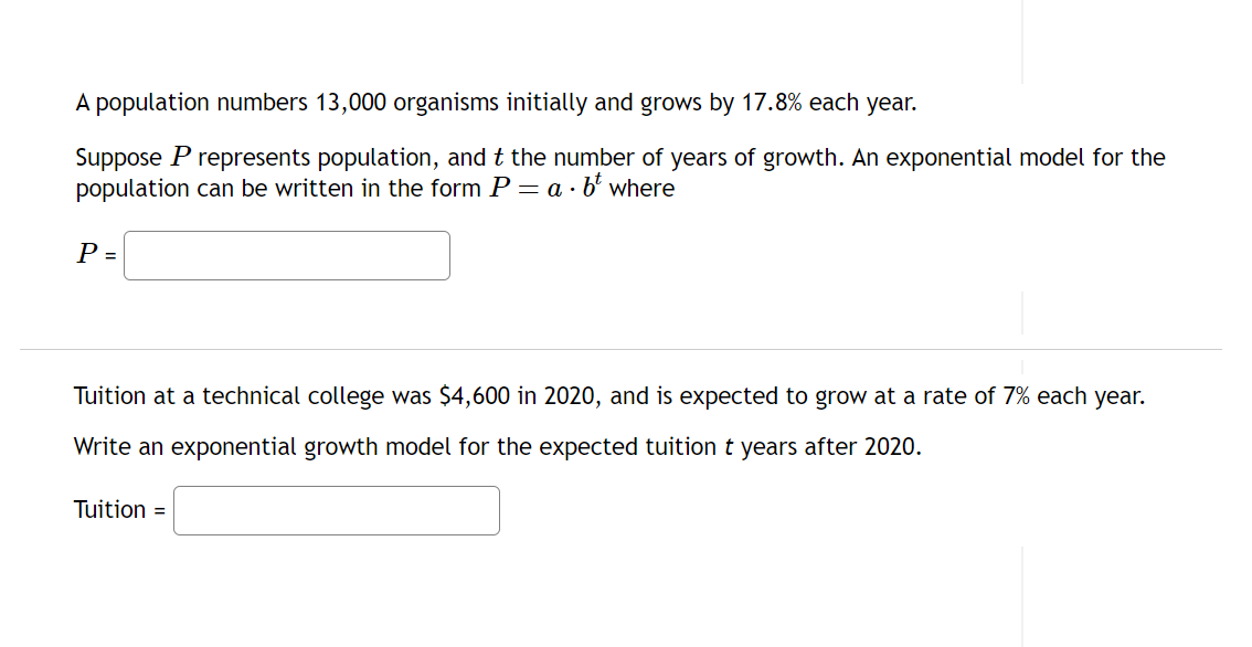 A population numbers 13,000 organisms initially