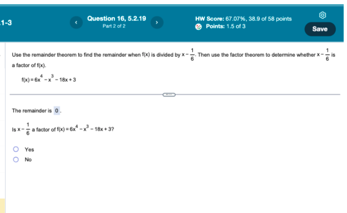 Question 11, 5.1.87-GC -3 HW Score: 67.07%, 38.9