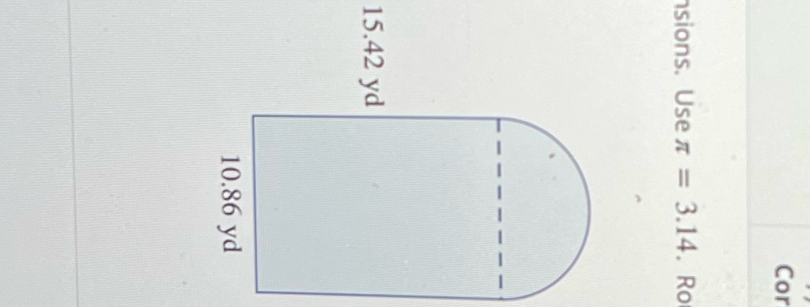 Find the perimeter of the figure and round the