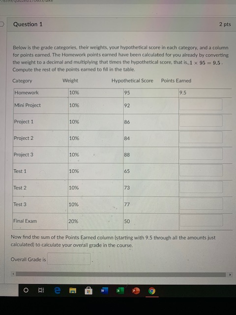 Question attached below Question 1 2 pts Below is