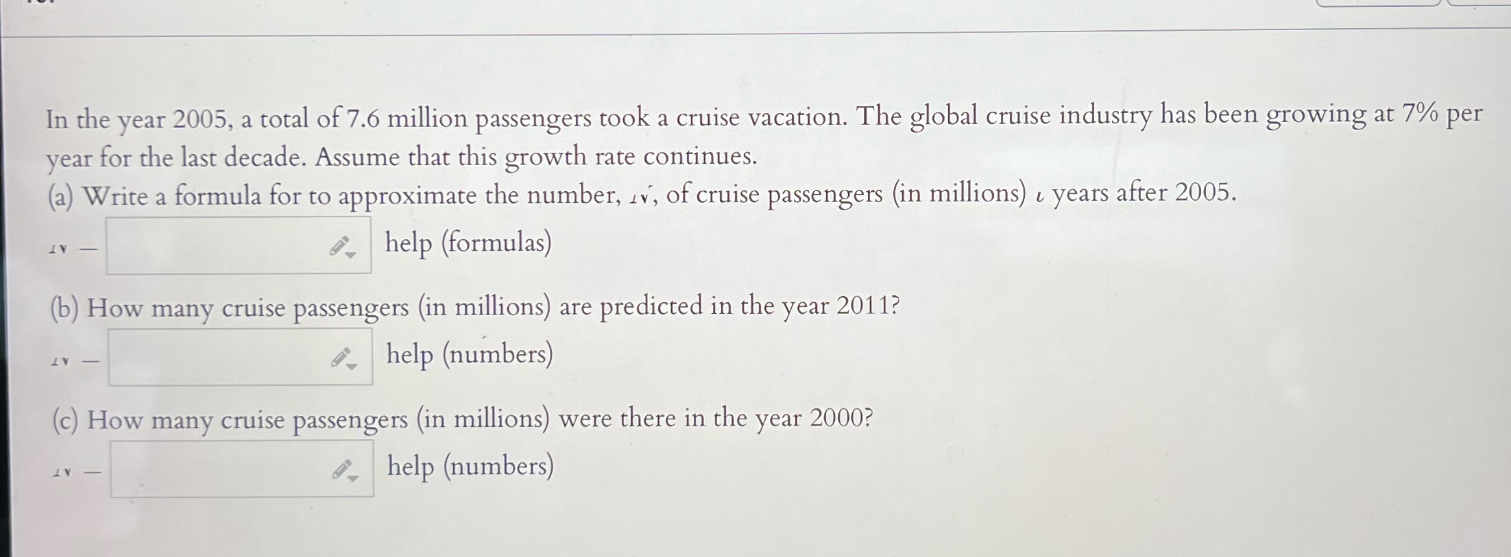 In the year 2005, a total of 7.6 million