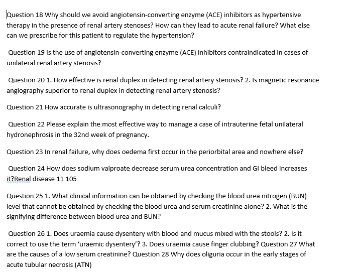 Question 18 Why should we avoid