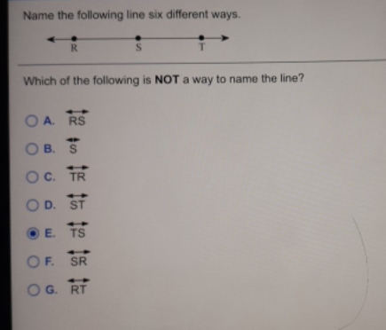 how to solve Name the following line six