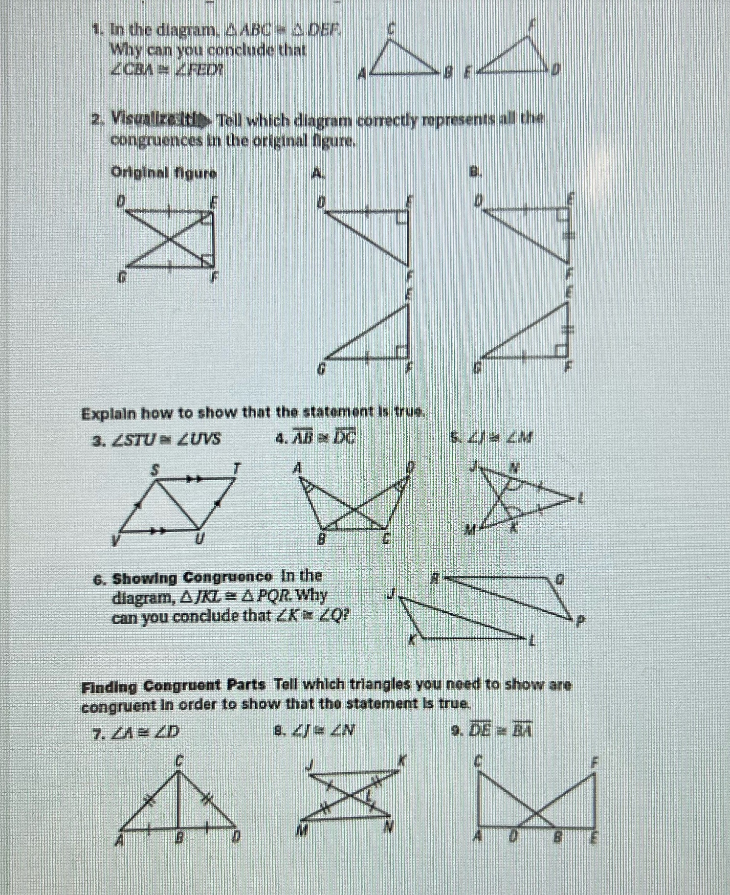 Can you give me all the answers with explanation