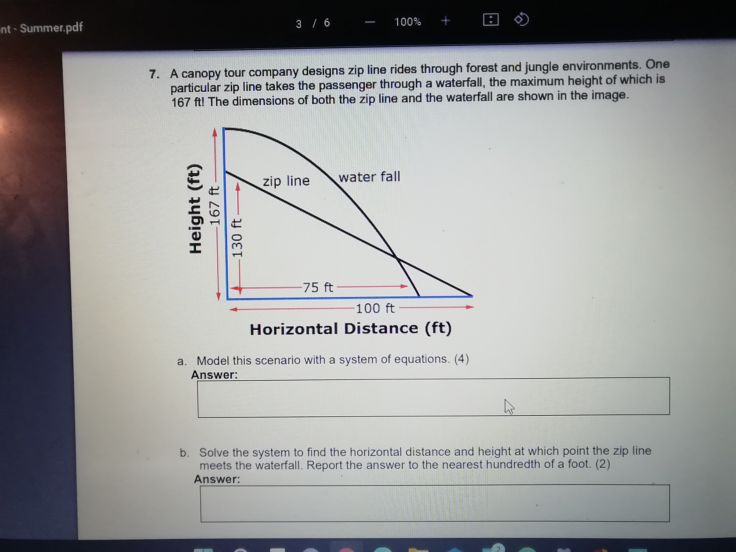nt - Summer.pdf 3 6 100% 7. A canopy tour company