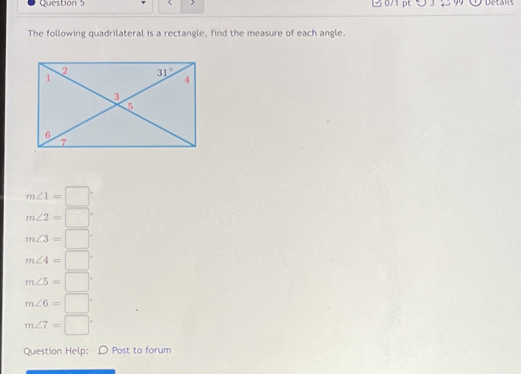 Question 5 0/1 pt < 3 Details The following