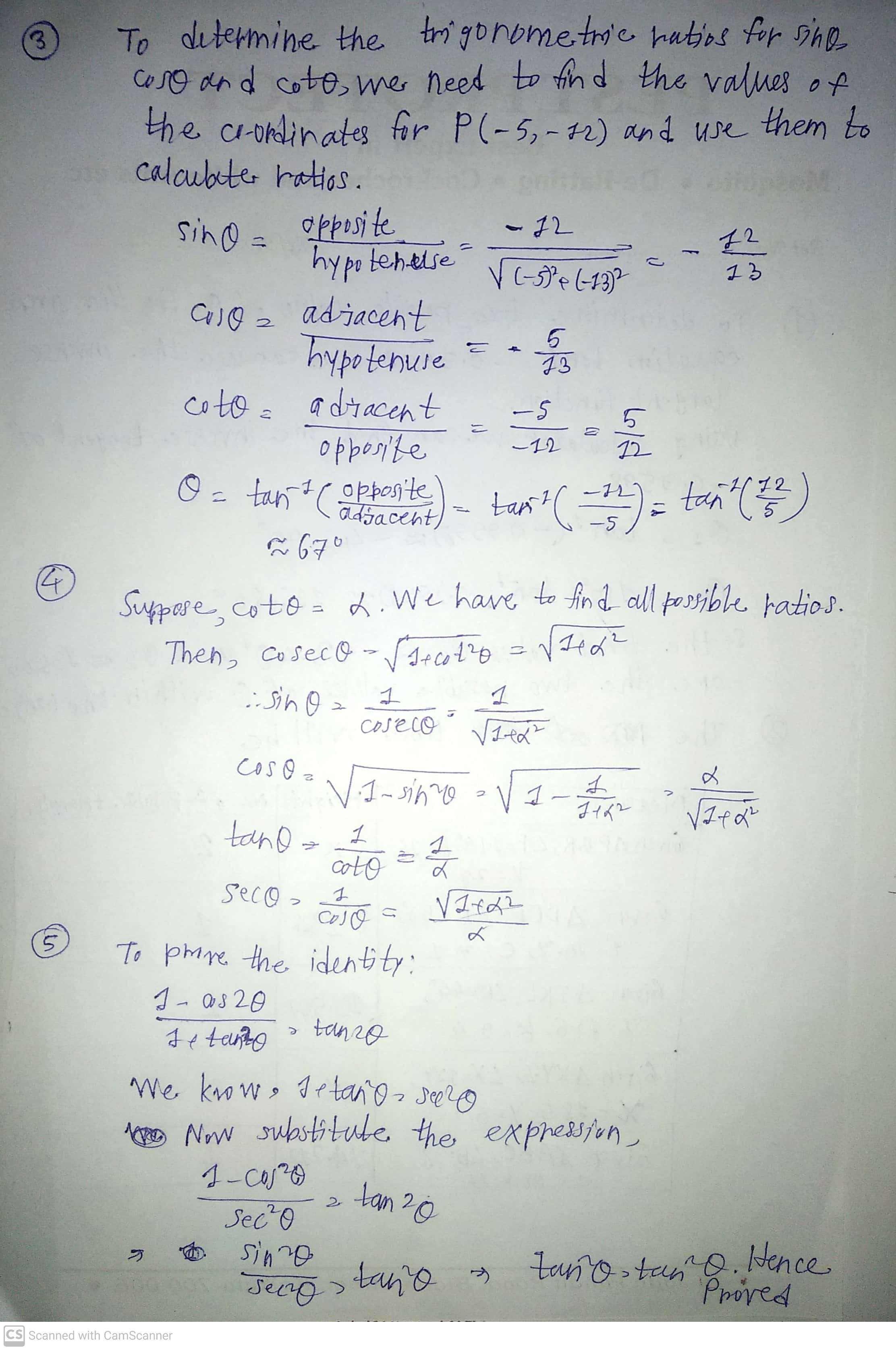 5. Given angle ? , where 0???360, determine two