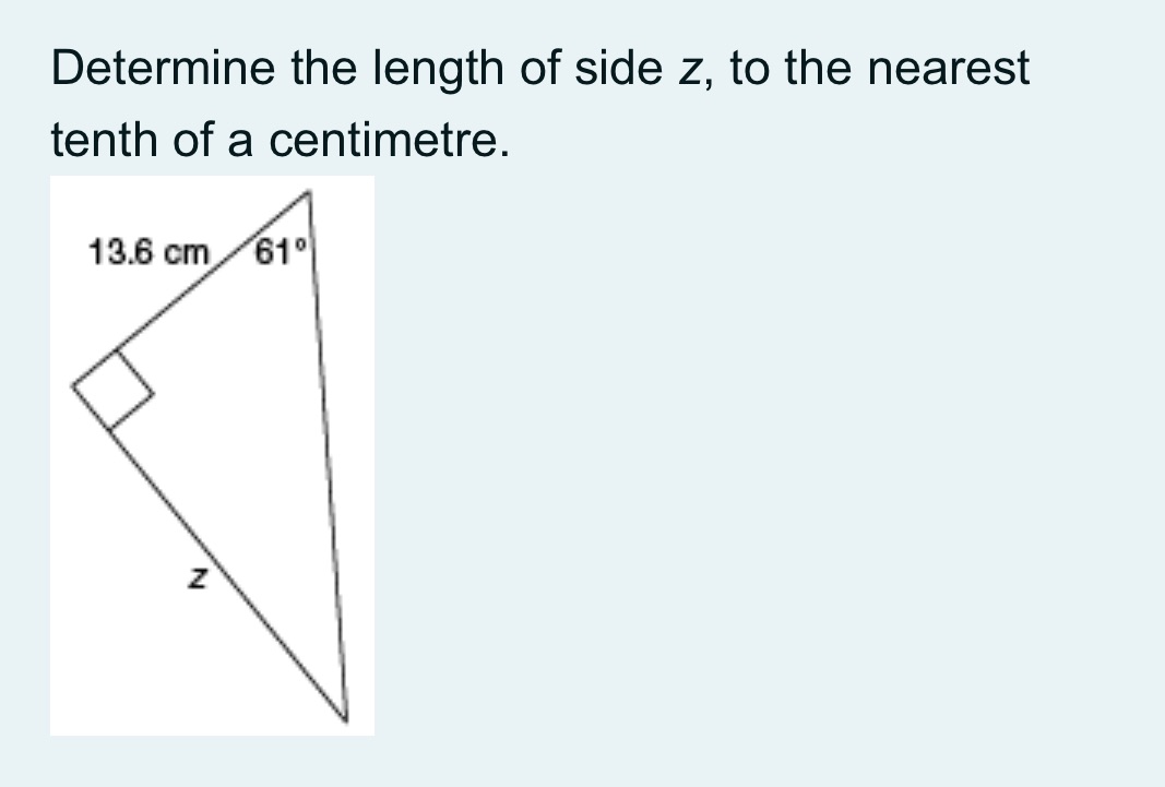 Determine the length of side 2, to the nearest