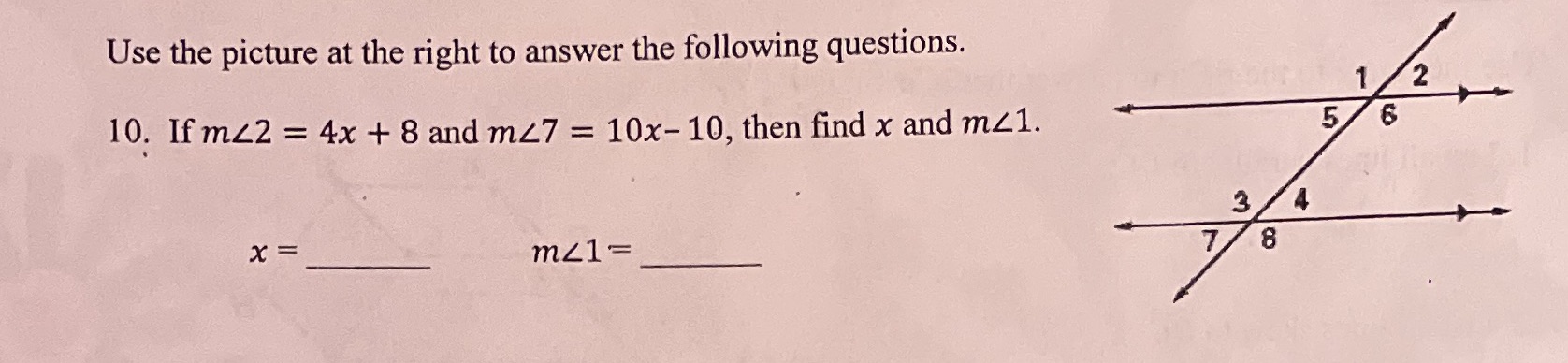 Answer Use the picture at the right to answer the