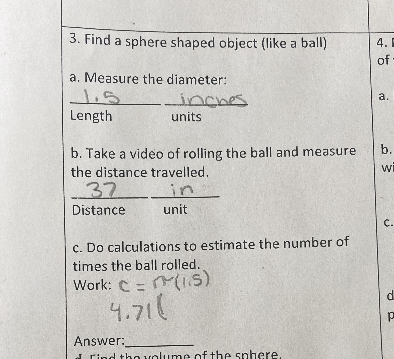 I need help on "c" what formula would I use to