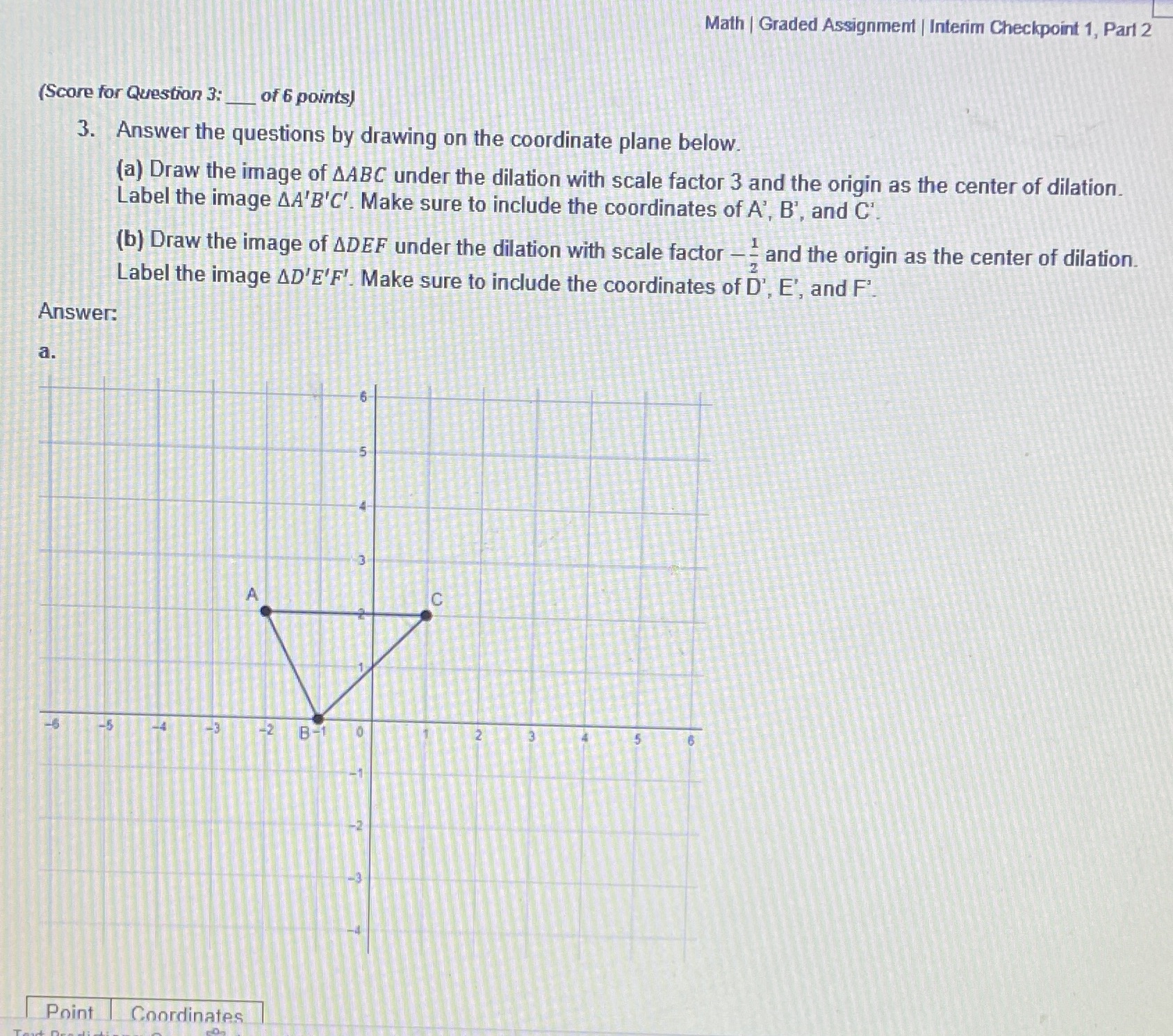 Math | Graded Assignment | Interim Checkpoint 1,