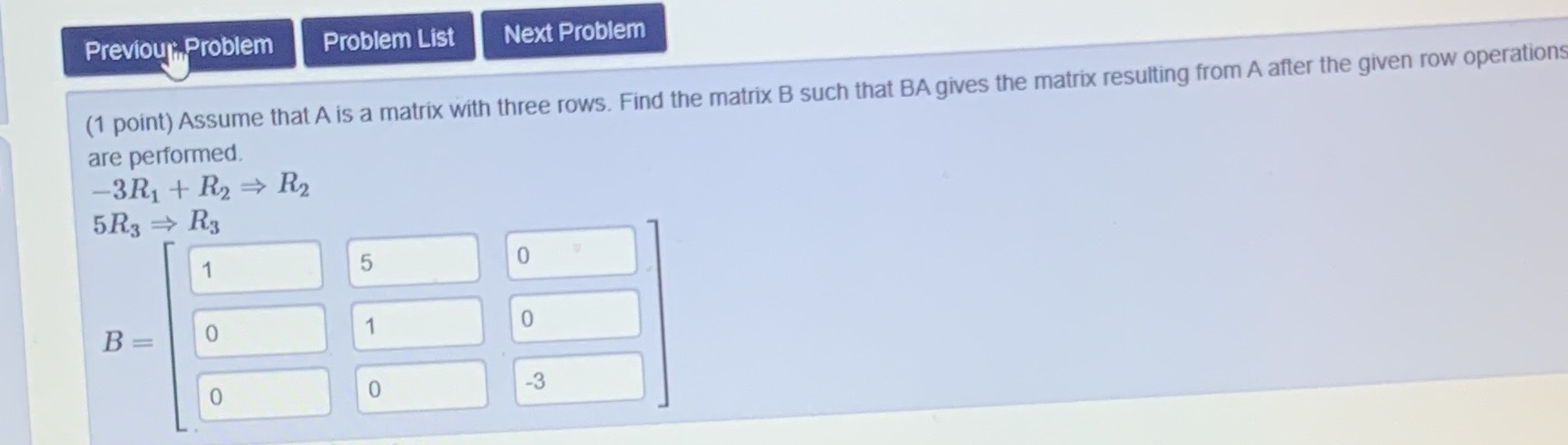 Previour Problem Problem List Next Problem (1