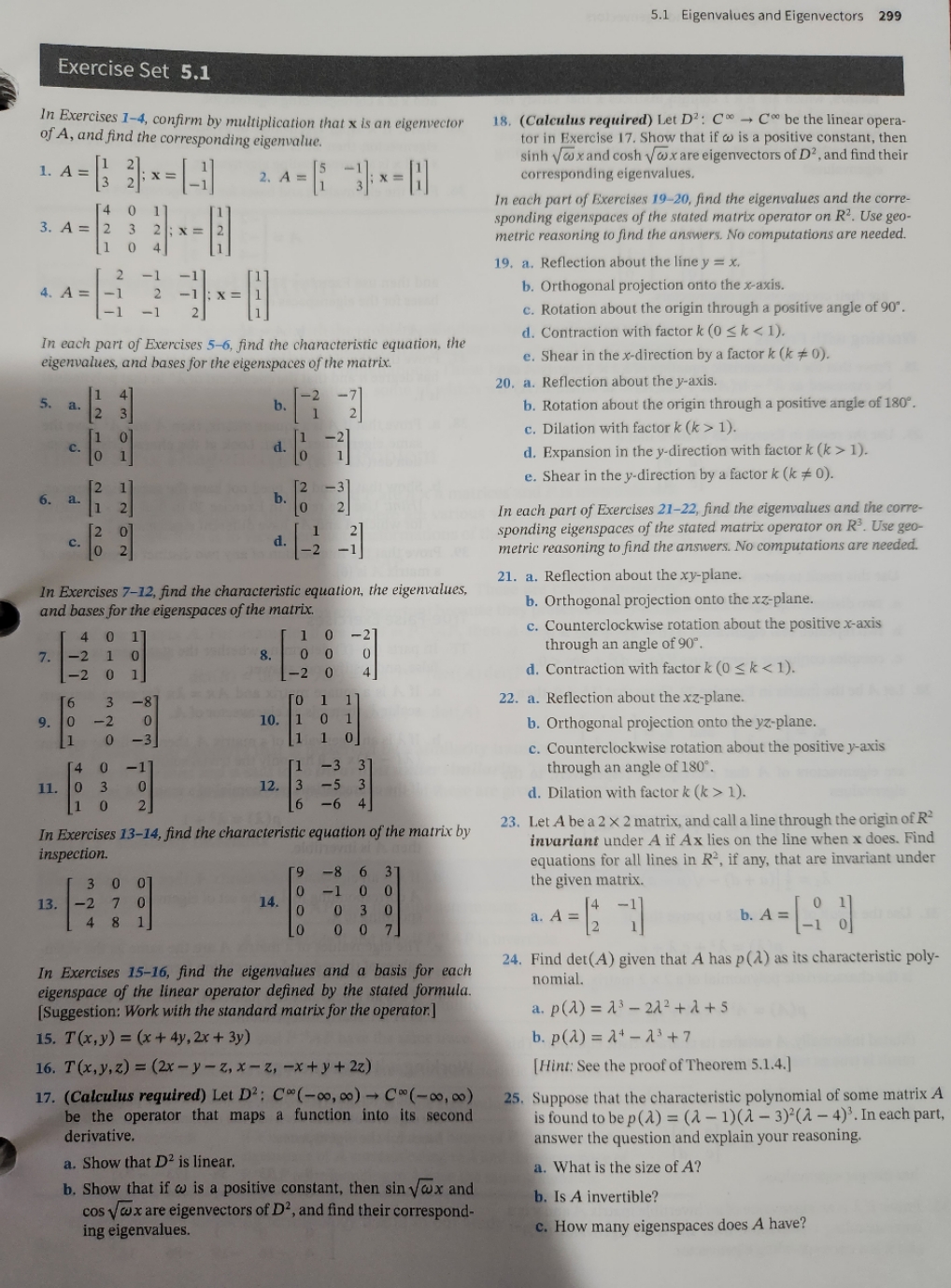 5.1 please only write on paper. no explanation