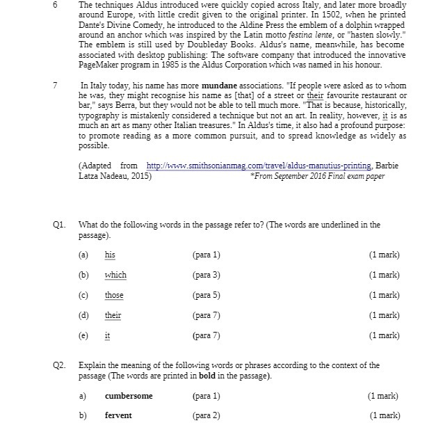 6 The techniques Aldus introduced were quickly