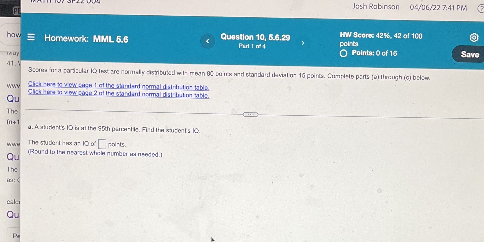 Josh Robinson 04/06/22 7:41 PM (? PE Question 10,