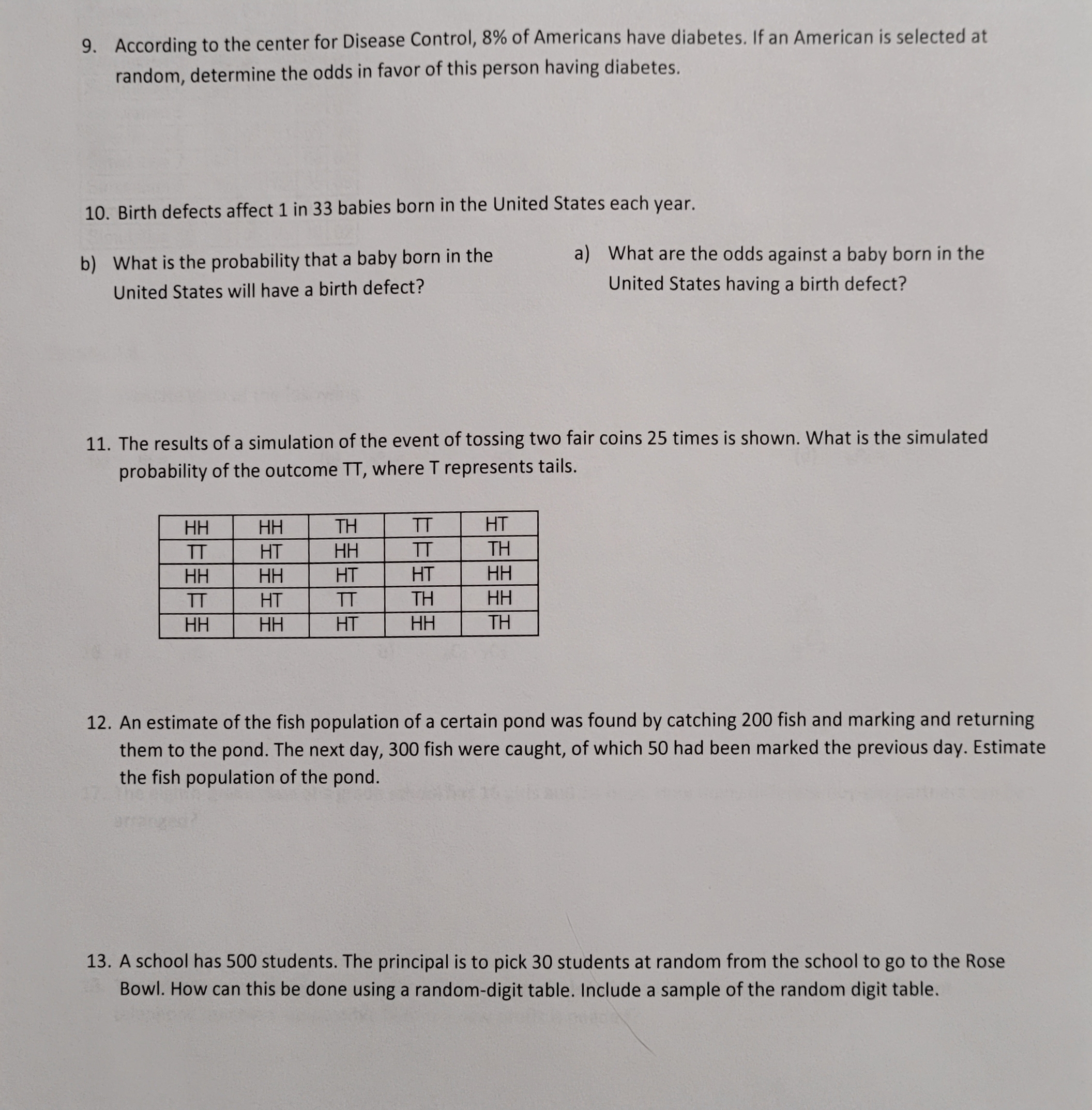3. If the probability of a child being a boy is