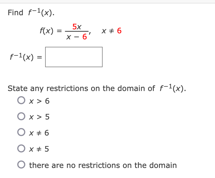 Find f'1(x). f(x)= 5