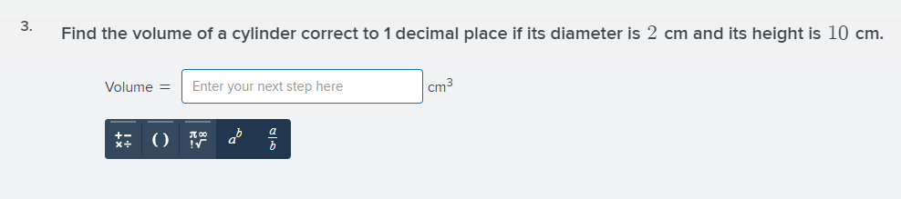 Find the volume of the rectangular prism shown.