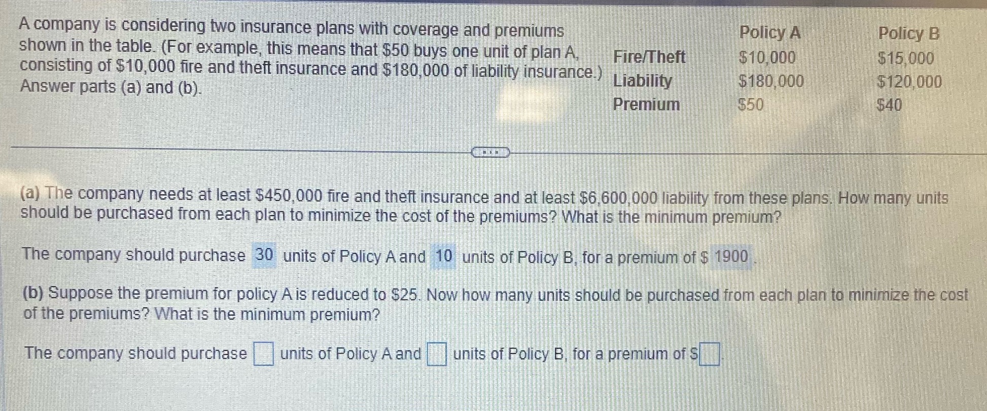 How to solve for part B A company is considering