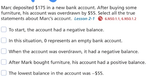I need the answer fast please Marc deposited $175