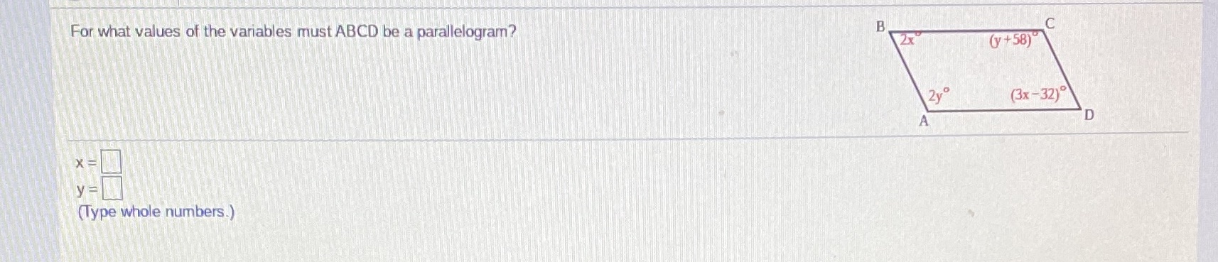 Question 9 For what values of the variables must