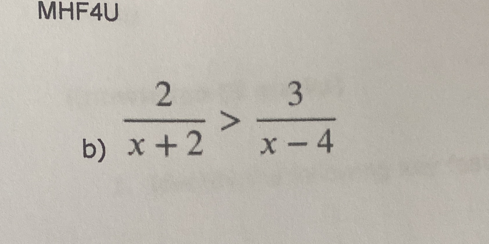 Solve algebraically, explaining the intervals on